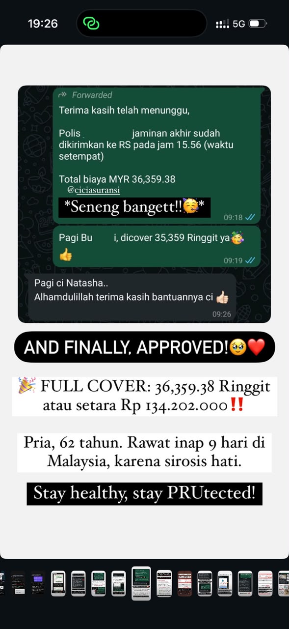 Klaim rawat inap sirosis hati di Malaysia, Rp 134 juta full cover
