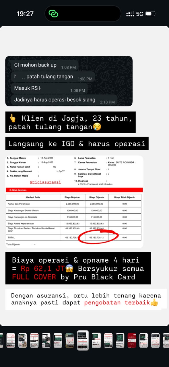 Klaim operasi patah tulang di Jogja, Rp 62 juta full cover