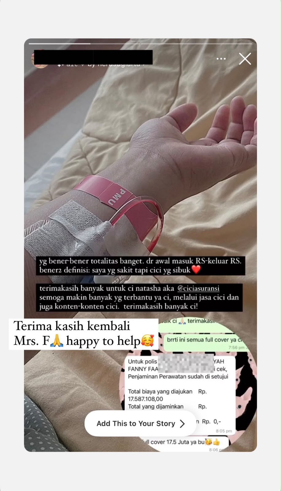 Klaim perawatan anak, Rp 17,5 juta full cover