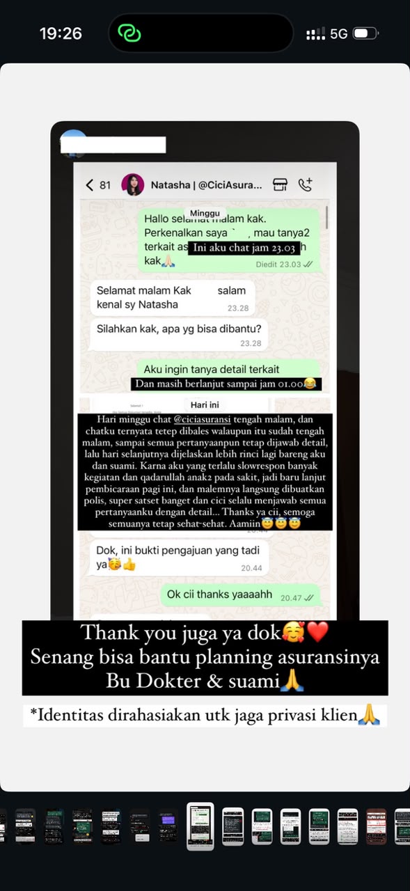 Testimoni nasabah — pendampingan penuh